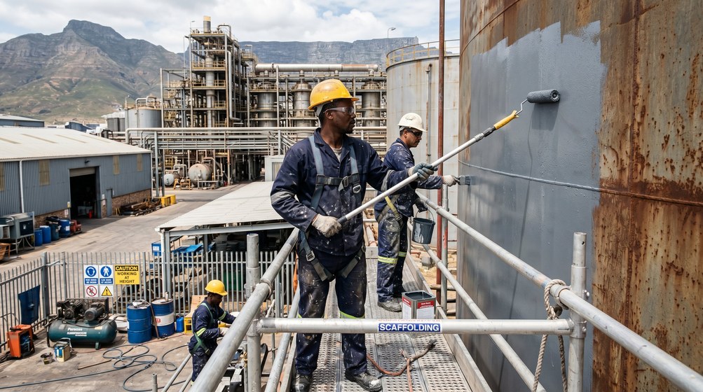 Professional warehouse painting contractors in Vredehoek - Garden Route industrial specialists